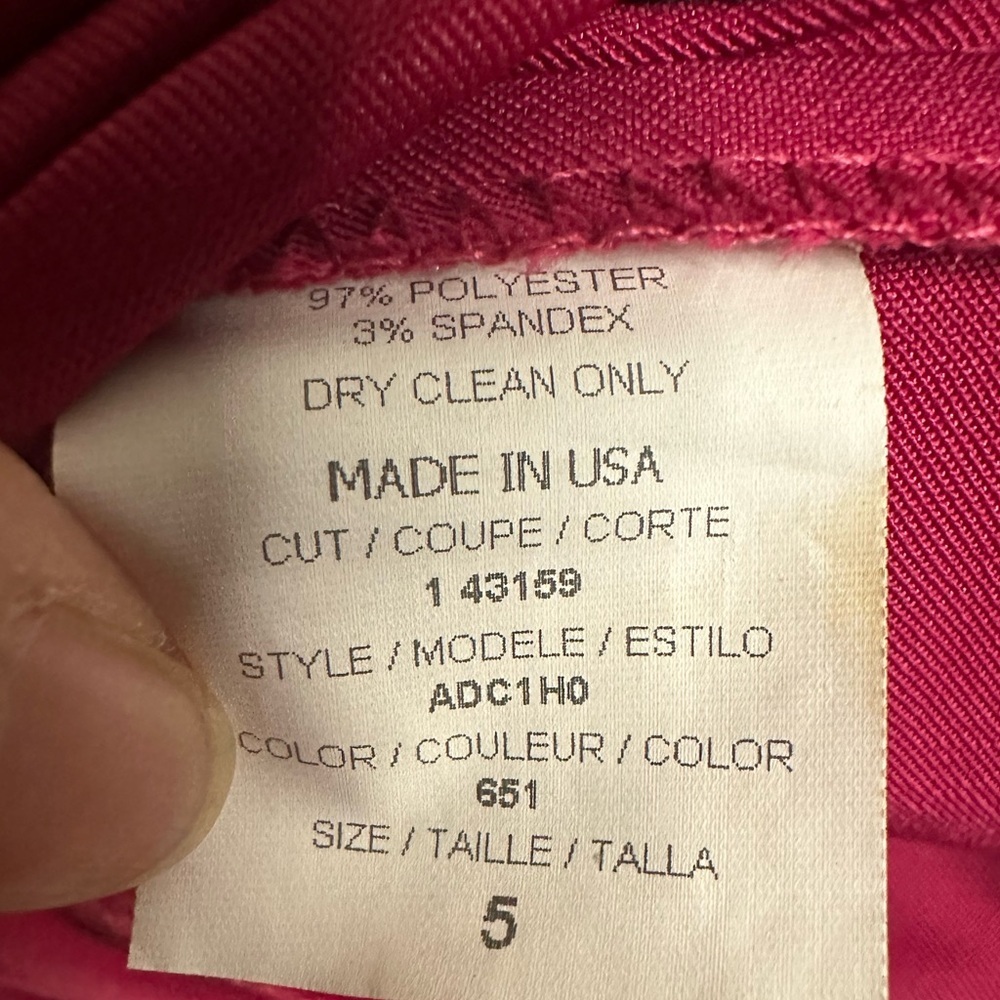 Rampage Strapless Fuchsia Dress, size 5, crisscross back design. - Picture 5 of 5